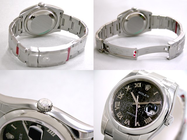 ロレックススーパーコピー ROLEX パーペチュアル デイトジャスト メンズ 116200 ブラックコンピューターローマ