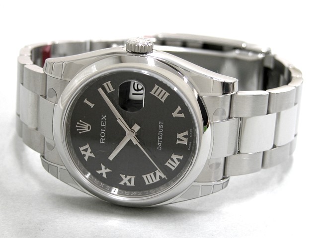 ロレックススーパーコピー ROLEX パーペチュアル デイトジャスト メンズ 116200 ブラックコンピューターローマ