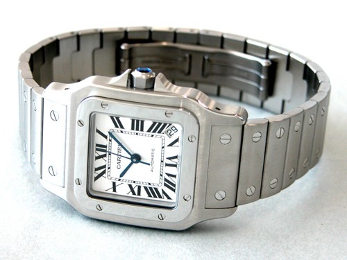 カルティエスーパーコピー Cartier サントスガルベ SS XL AUTO W20098D6 ホワイト 自動巻