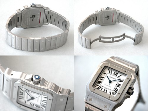 カルティエスーパーコピー Cartier サントスガルベ SS XL AUTO W20098D6 ホワイト 自動巻