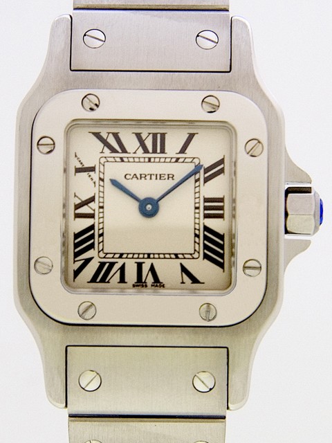 カルティエスーパーコピー Cartier サントスガルベ SS SM Q W20056D6 ホワイト レディース