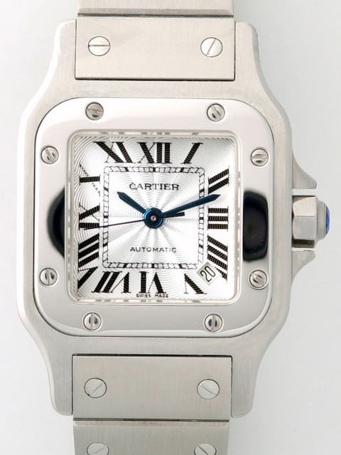 カルティエスーパーコピー Cartier サントスガルベ SS SM AUTO W20054D6 ホワイト 自動巻