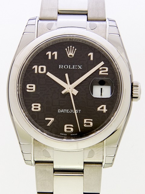 ロレックススーパーコピー ROLEX パーペチュアル デイトジャスト メンズ 116200 ブラックコンピューターアラビア