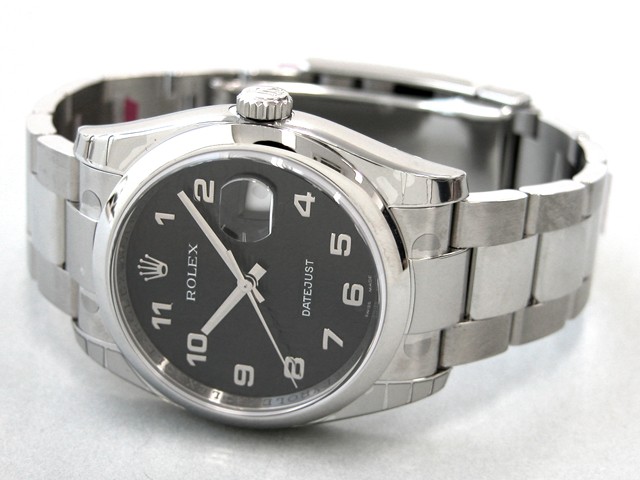 ロレックススーパーコピー ROLEX パーペチュアル デイトジャスト メンズ 116200 ブラックコンピューターアラビア