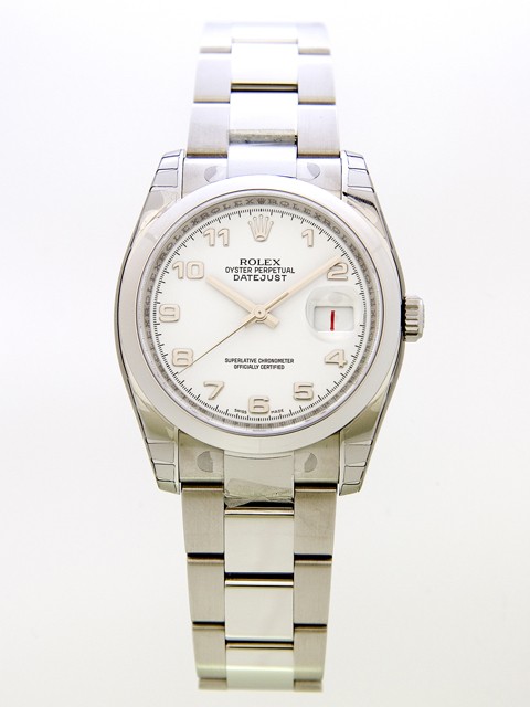 ロレックススーパーコピー ROLEX パーペチュアル デイトジャスト メンズ 116200 ホワイトアラビア