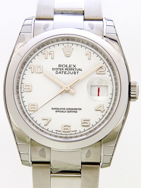 ロレックススーパーコピー ROLEX パーペチュアル デイトジャスト メンズ 116200 ホワイトアラビア