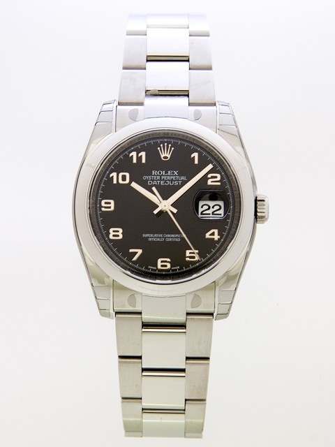 ロレックススーパーコピー ROLEX パーペチュアル デイトジャスト メンズ 116200 ブラックアラビア
