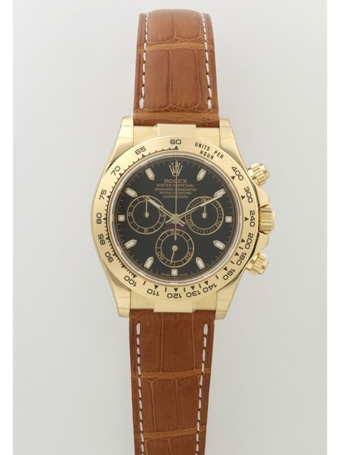ロレックスコピー ROLEX デイトナ 116518 茶皮 ブラック