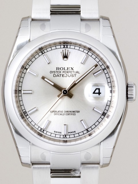 ロレックススーパーコピー ROLEX パーペチュアル デイトジャスト メンズ 116200 シルバーバー