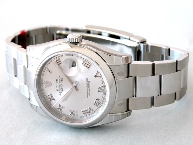 ロレックススーパーコピー ROLEX パーペチュアル デイトジャスト メンズ 116200 グレーローマ