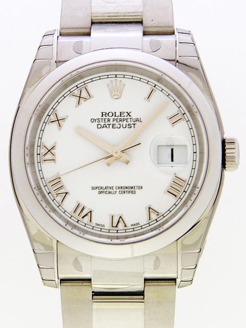 ロレックススーパーコピー ROLEX パーペチュアル デイトジャスト メンズ 116200 ホワイトローマ