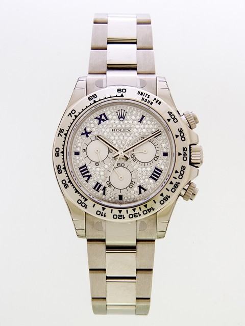 ロレックスコピー ROLEX デイトナ 116509ER 全面ダイヤブルーローマ