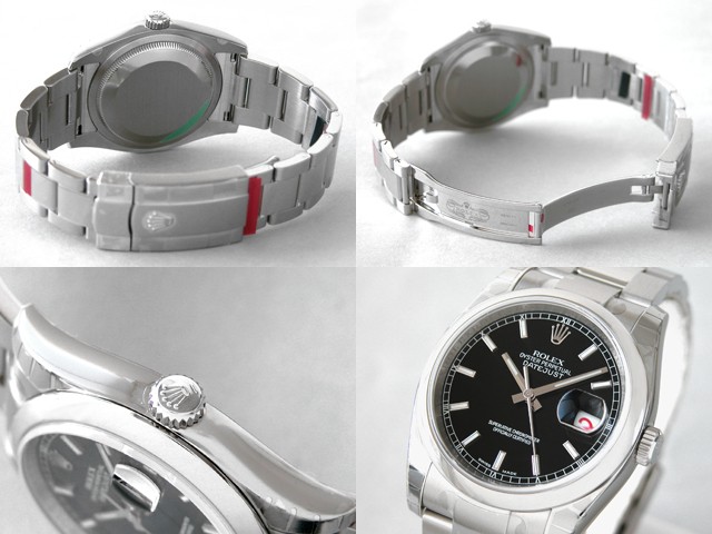 ロレックススーパーコピー ROLEX パーペチュアル デイトジャスト メンズ 116200 ブラックバー