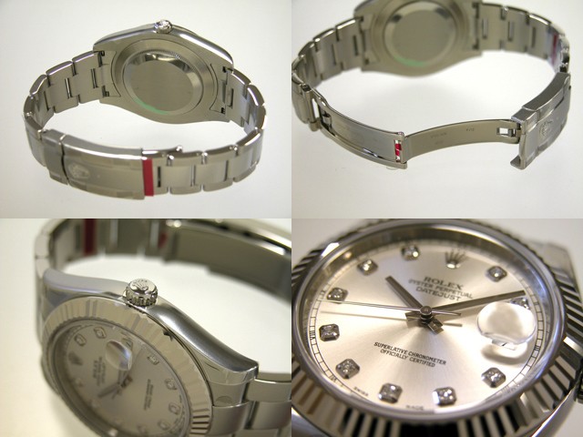 ロレックススーパーコピー ROLEX パーペチュアル デイトジャストII メンズ 116334G オイスターブレス シルバー