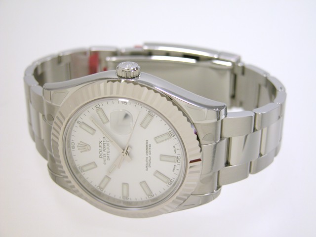 ロレックススーパーコピー ROLEX パーペチュアル デイトジャストII メンズ 116334 オイスターブレス ホワイト