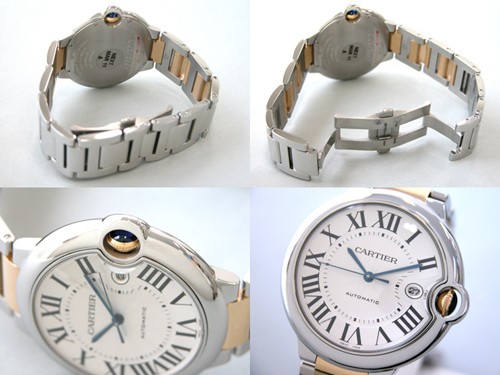 カルティエスーパーコピー Cartier バロンブルー W690093 SG LM シルバー 自動巻 メンズ
