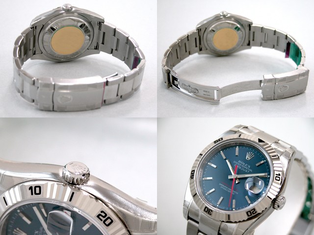 ロレックススーパーコピー ROLEX パーペチュアル デイトジャスト メンズ 116264 ターノグラフ オイスターブレス ブルー