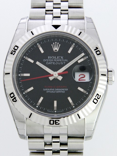 ロレックススーパーコピー ROLEX パーペチュアル デイトジャスト メンズ 116264 ターノグラフ ジュビリーブレス ブラック