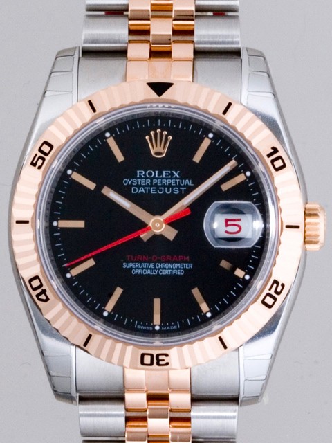 ロレックススーパーコピー ROLEX パーペチュアル デイトジャスト メンズ 116261 ターノグラフ ジュビリーブレス ブラック