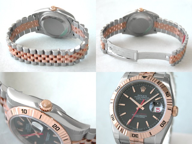 ロレックススーパーコピー ROLEX パーペチュアル デイトジャスト メンズ 116261 ターノグラフ ジュビリーブレス ブラック