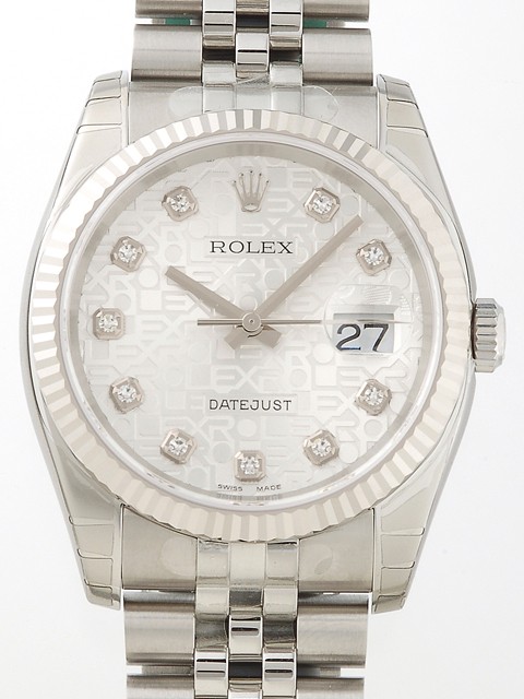 ロレックススーパーコピー ROLEX パーペチュアル デイトジャスト メンズ 116234J ジュビリーブレス シルバーコンピューター