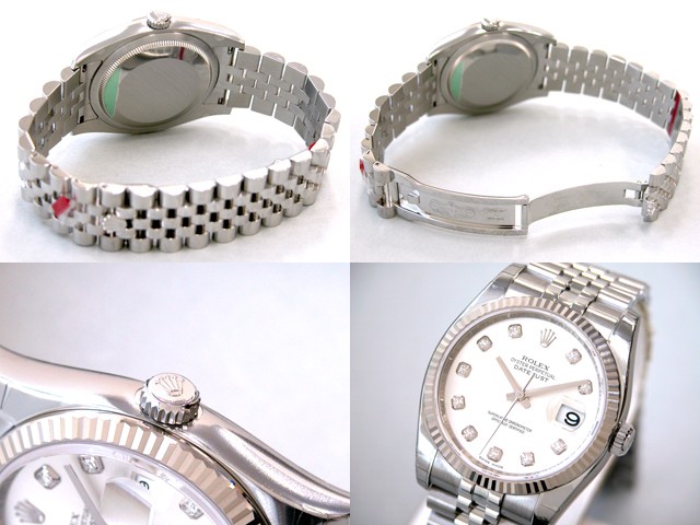 ロレックススーパーコピー ROLEX パーペチュアル デイトジャスト メンズ 116234G ジュビリーブレス シルバー