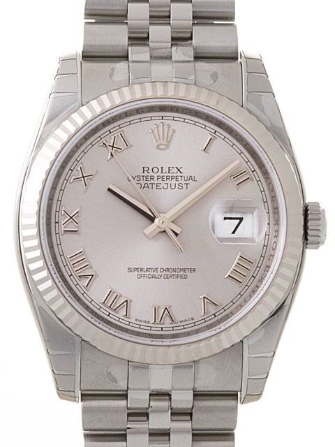 ロレックススーパーコピー ROLEX パーペチュアル デイトジャスト メンズ 116234 オイスターブレス ブラックバー