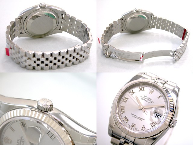 ロレックススーパーコピー ROLEX パーペチュアル デイトジャスト メンズ 116234 オイスターブレス ブラックバー