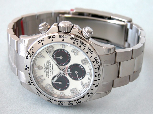 ロレックススーパーコピー ROLEX デイトナ 116509 ホワイトアラビア黒目 自動巻