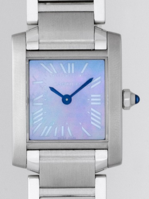 カルティエスーパーコピー タンクフランセーズ W51034Q3 ブルーシェル レディース