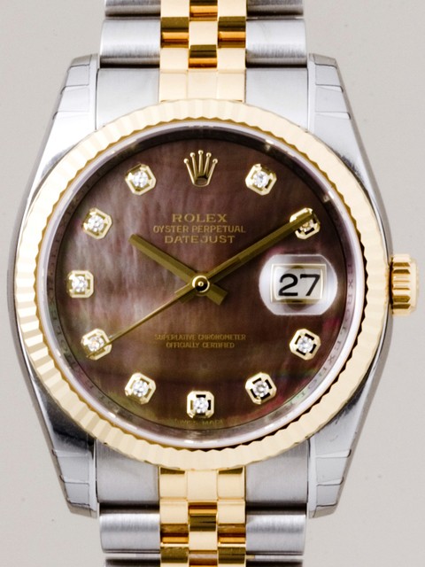 ロレックススーパーコピー ROLEX パーペチュアル デイトジャスト メンズ 116233NG ジュビリーブレス ブラックシェル