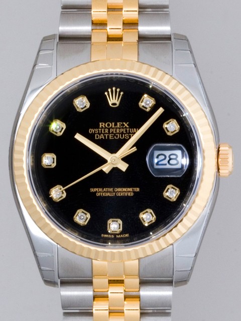ロレックススーパーコピー ROLEX パーペチュアル デイトジャスト メンズ 116233G ジュビリーブレス ブラック