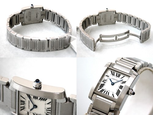 カルティエスーパーコピー Cartier タンクフランセーズ W51008Q3 SS SM ホワイト レディース
