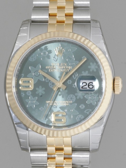 ロレックススーパーコピー ROLEX パーペチュアル デイトジャスト メンズ 116233 ジュビリーブレス グリーンフラワー