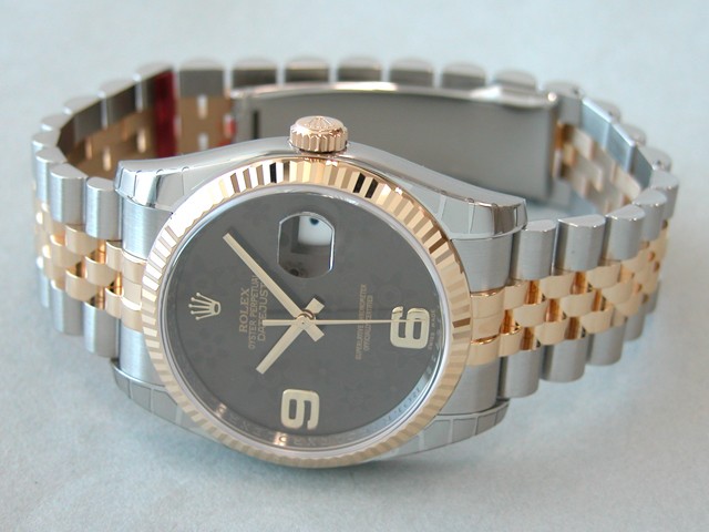 ロレックススーパーコピー ROLEX パーペチュアル デイトジャスト メンズ 116233 ジュビリーブレス ブラウンフラワー