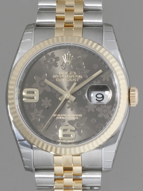 ロレックススーパーコピー ROLEX パーペチュアル デイトジャスト メンズ 116233 ジュビリーブレス ブラウンフラワー