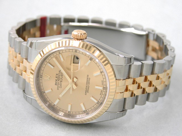 ロレックススーパーコピー ROLEX パーペチュアル デイトジャスト メンズ 116233 ジュビリーブレス シャンパン
