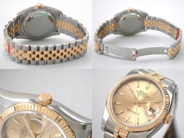 ロレックススーパーコピー ROLEX パーペチュアル デイトジャスト メンズ 116233 ジュビリーブレス シャンパン