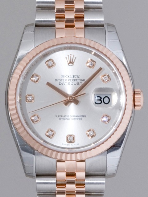 ロレックススーパーコピー ROLEX パーペチュアル デイトジャスト メンズ 116231G ジュビリーブレス シルバー