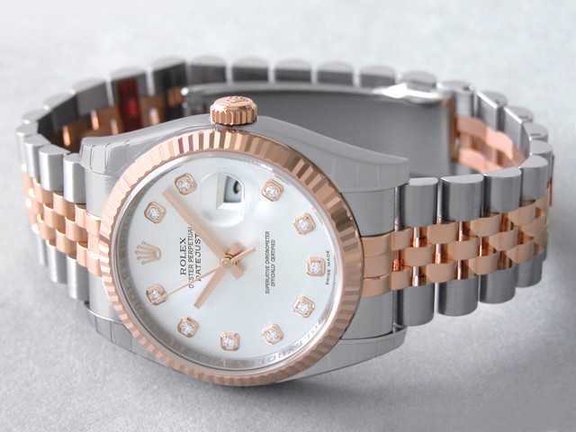 ロレックススーパーコピー ROLEX パーペチュアル デイトジャスト メンズ 116231G ジュビリーブレス シルバー