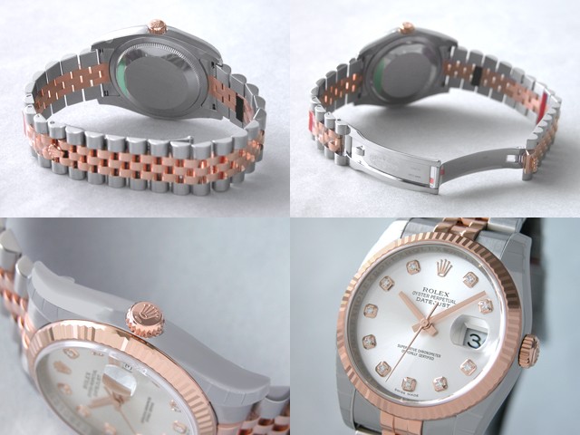ロレックススーパーコピー ROLEX パーペチュアル デイトジャスト メンズ 116231G ジュビリーブレス シルバー