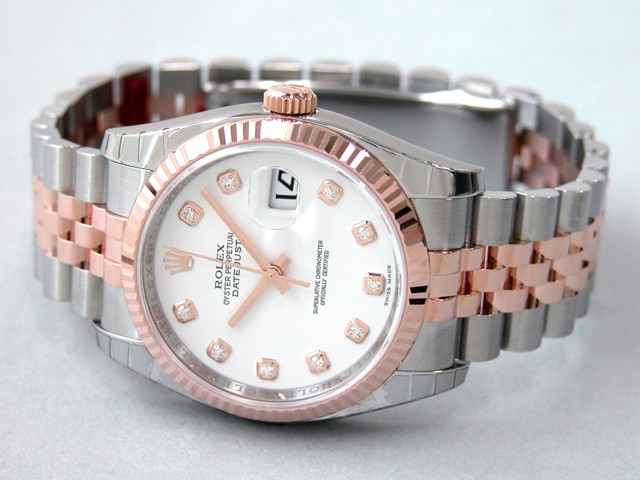 ロレックススーパーコピー ROLEX パーペチュアル デイトジャスト メンズ 116231G ジュビリーブレス ホワイト