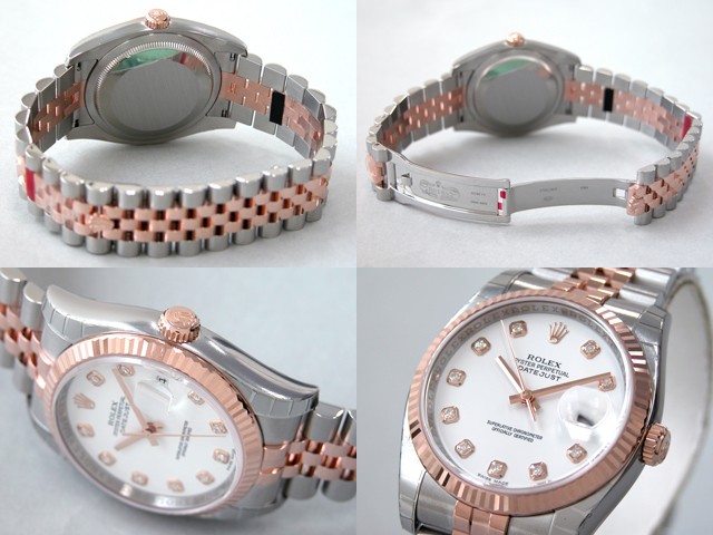 ロレックススーパーコピー ROLEX パーペチュアル デイトジャスト メンズ 116231G ジュビリーブレス ホワイト