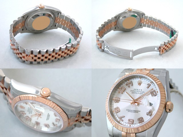 ロレックススーパーコピー ROLEX パーペチュアル デイトジャスト メンズ 116231 ジュビリーブレス シルバーコンセントリックアラビア