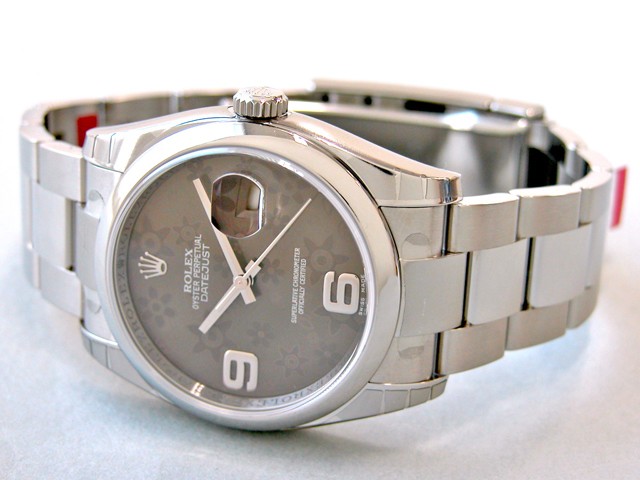 ロレックススーパーコピー ROLEX パーペチュアル デイトジャスト メンズ 116200 ブラウンフラワー