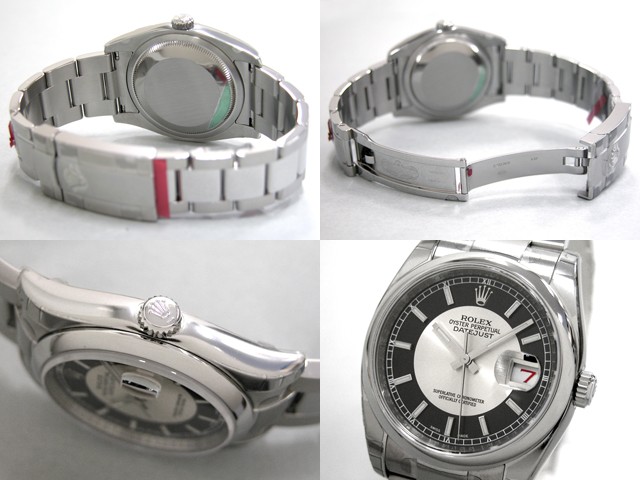 ロレックススーパーコピー ROLEX パーペチュアル デイトジャスト メンズ 116200 ブラック/シルバー