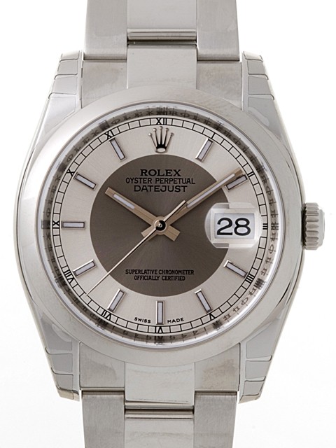 ロレックススーパーコピー ROLEX パーペチュアル デイトジャスト メンズ 116200 シルバー/グレー