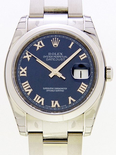 ロレックススーパーコピー ROLEX パーペチュアル デイトジャスト メンズ 116200 ブルーローマ