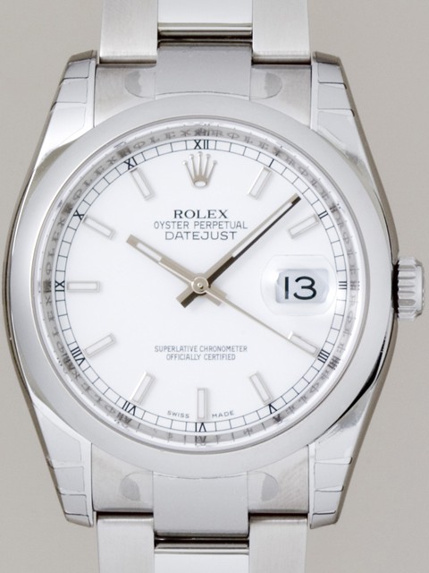 ロレックススーパーコピー ROLEX パーペチュアル デイトジャスト メンズ 116200 ホワイトバー