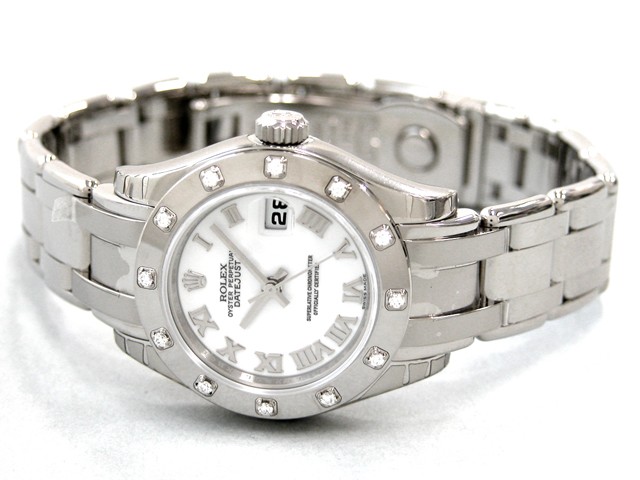 ロレックススーパーコピー ROLEX パーペチュアル デイトジャスト レディース 80319 ホワイトローマ